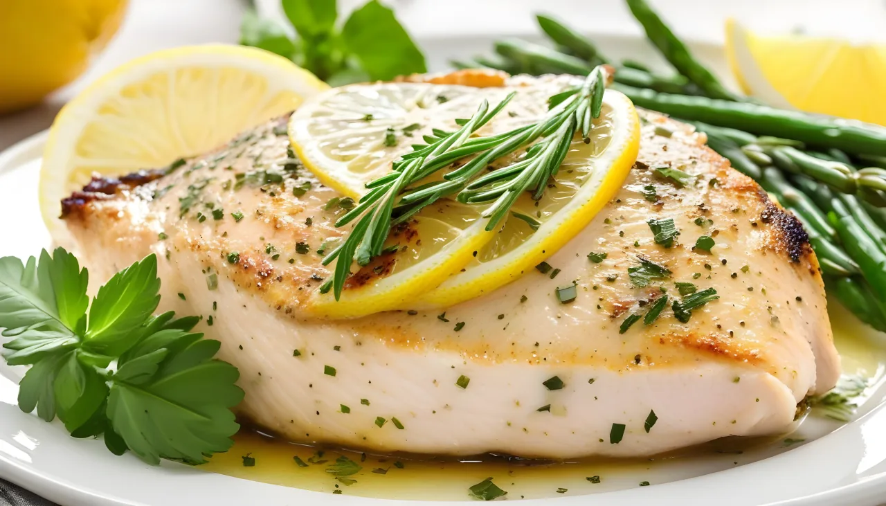 Oven Baked Lemon-Herb Chicken Breast