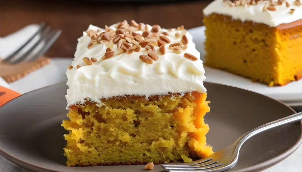 Pumpkin Cake with Cream Cheese Frosting