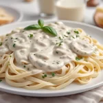 Authentic Alfredo Sauce with Fettuccine