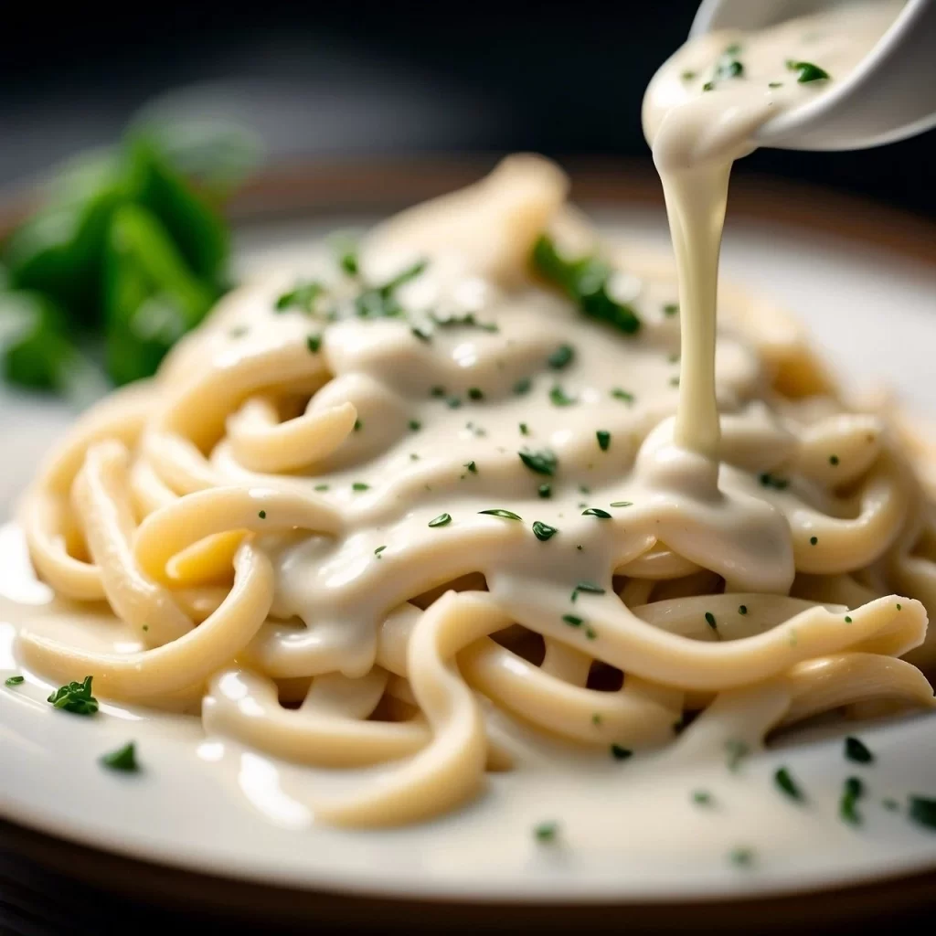 Authentic Alfredo Sauce with Fettuccine