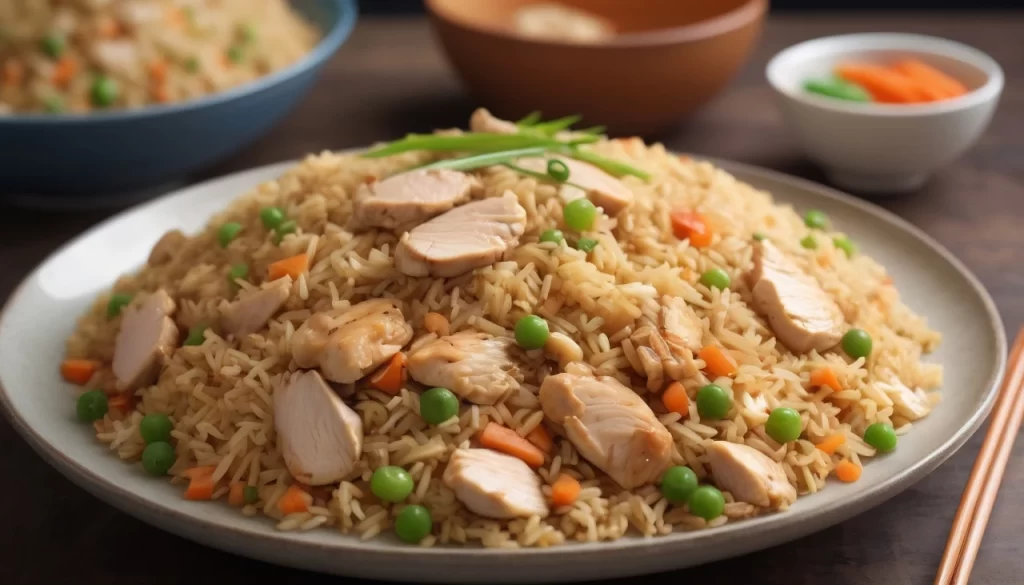 Easy Chicken Fried Rice with Eggs