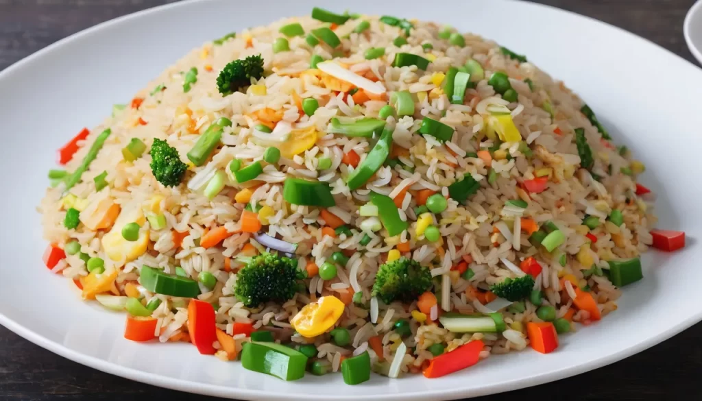 Egg Fried Rice with Vegetables