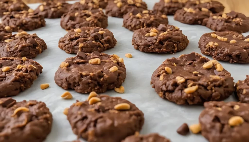 No Bake Chocolate Cookies with Peanut Butter