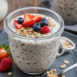 Overnight Oats with Yogurt and Chia Seeds