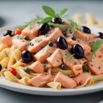 Simple Salmon Pasta without Cream