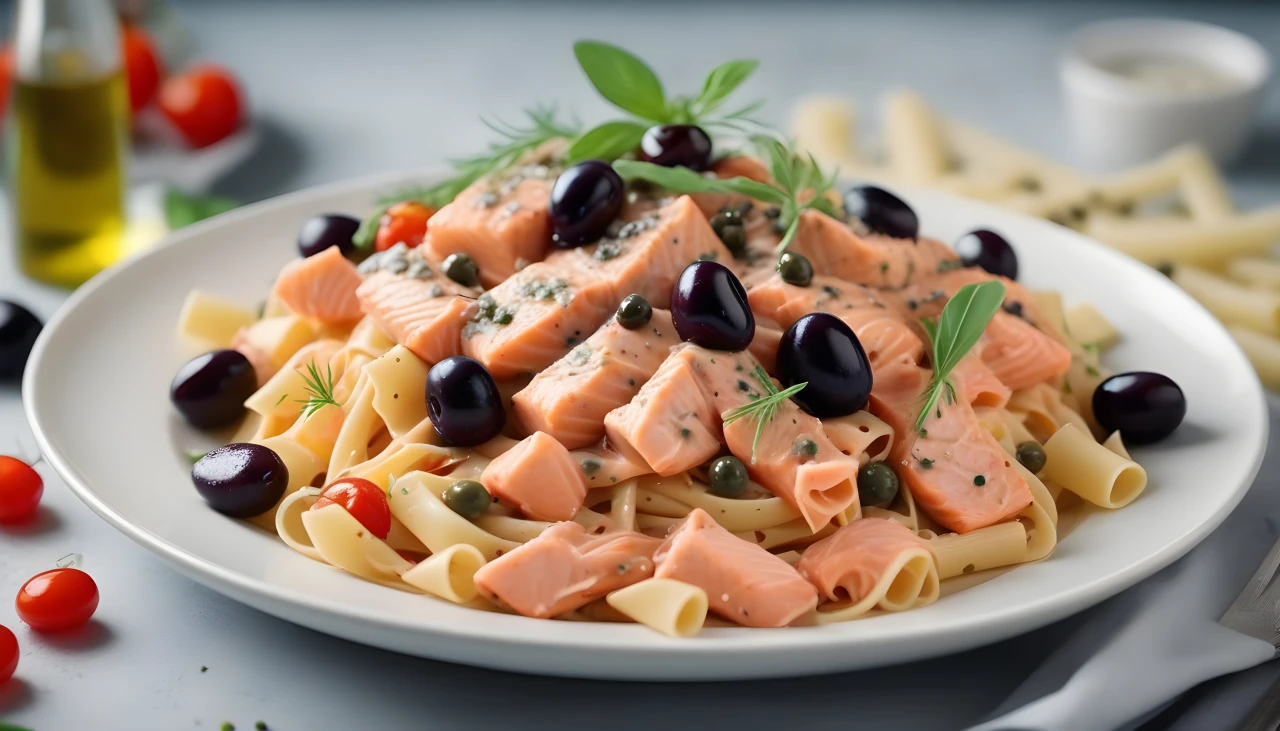 Simple Salmon Pasta Without Cream Recipe Mish Mash Recipes