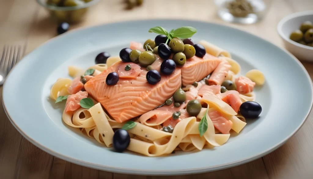 Simple Salmon Pasta without Cream