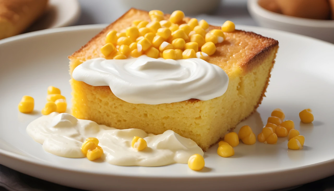 Cornbread with Creamed Corn and Sour Cream