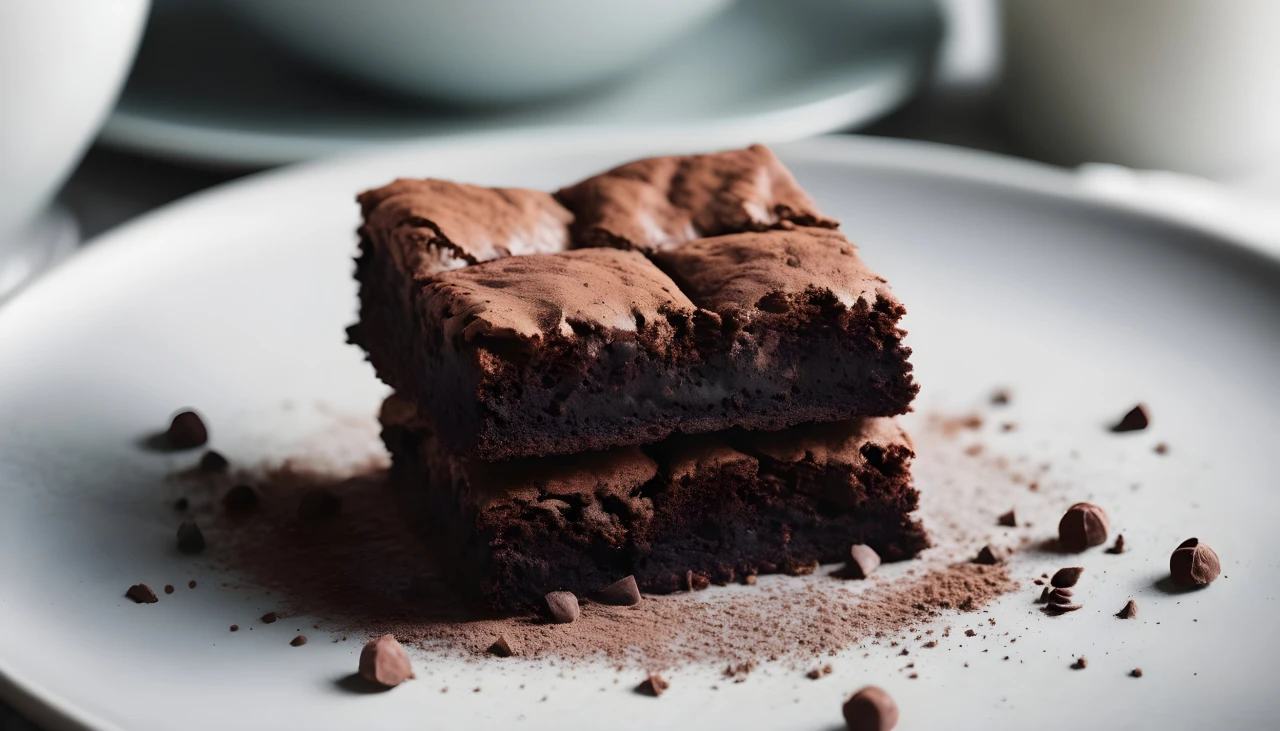 Simple Fudgy Brownie with Cocoa Powder