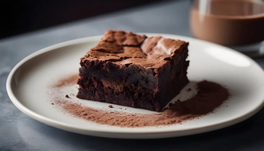 Simple Fudgy Brownie with Cocoa Powder