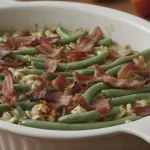 Green Bean Casserole with Bacon and Garlic