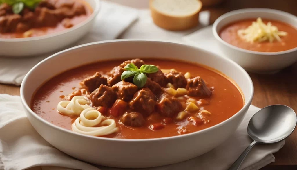 American Goulash with Tomato Soup