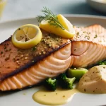 Baked Salmon with Dijon Mustard and Honey