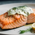 Baked Salmon with Mayo and Dill