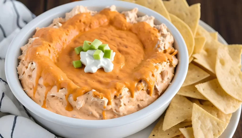 Crock Pot Buffalo Chicken Dip with Canned Chicken