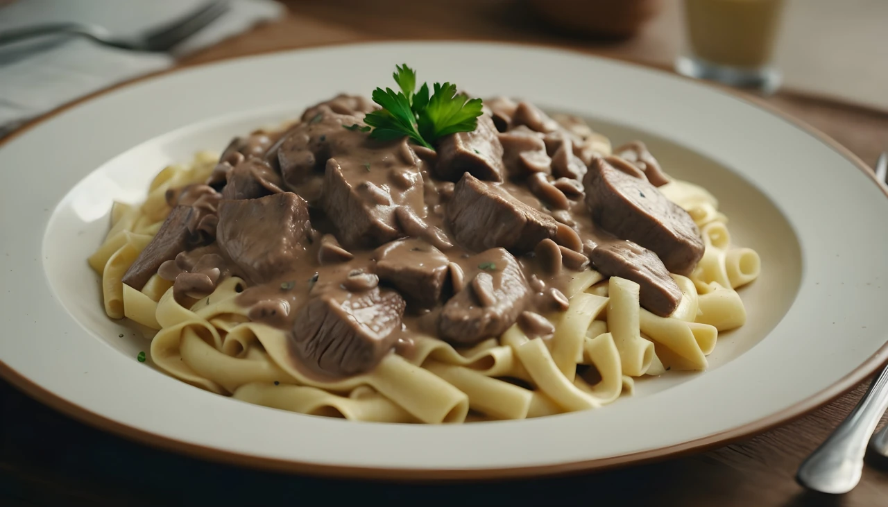 Hungarian Beef Stroganoff