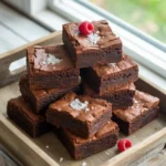 fudgy Gluten Free Chocolate Brownies fresh from the oven