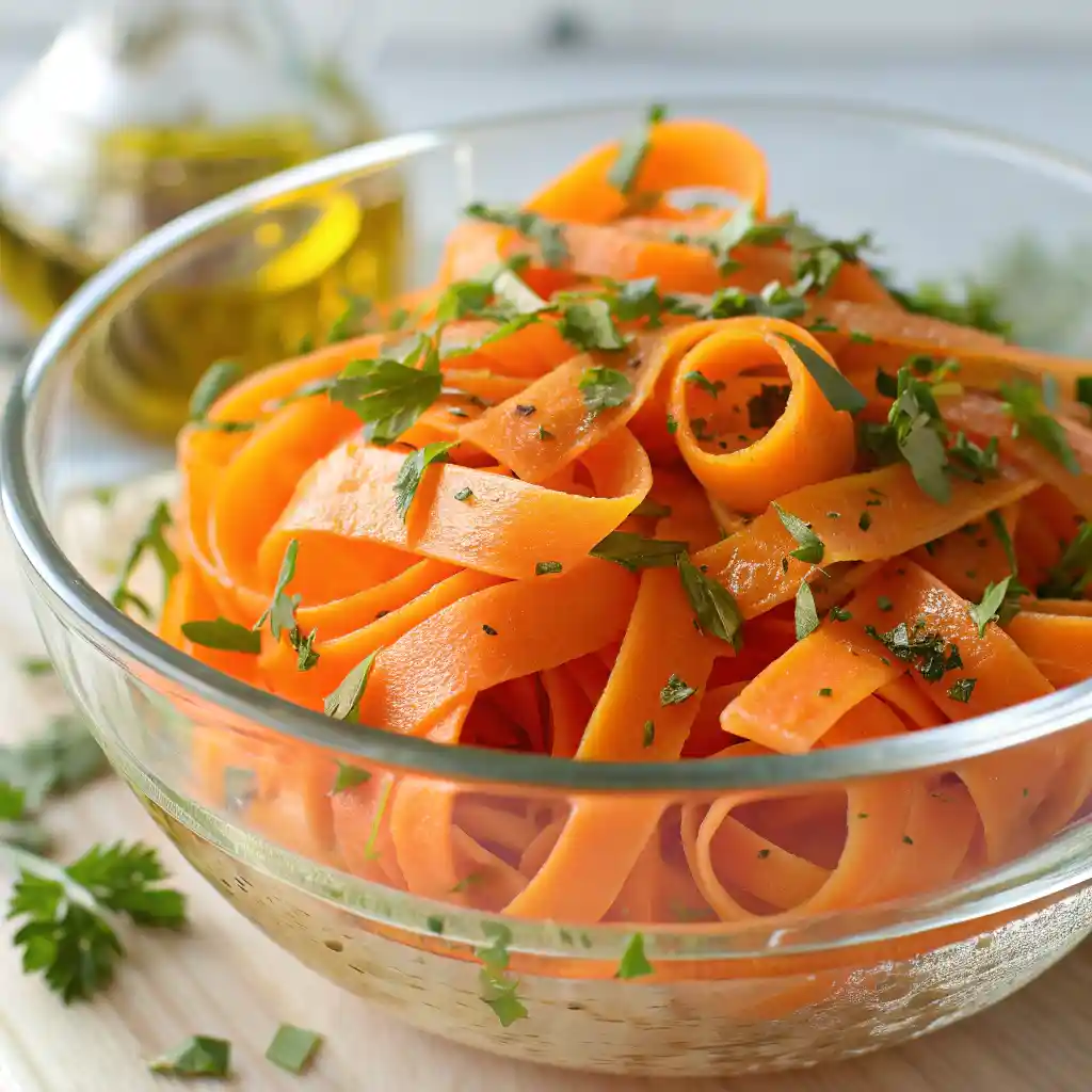 Ribbon Carrot Salad fresh recipe