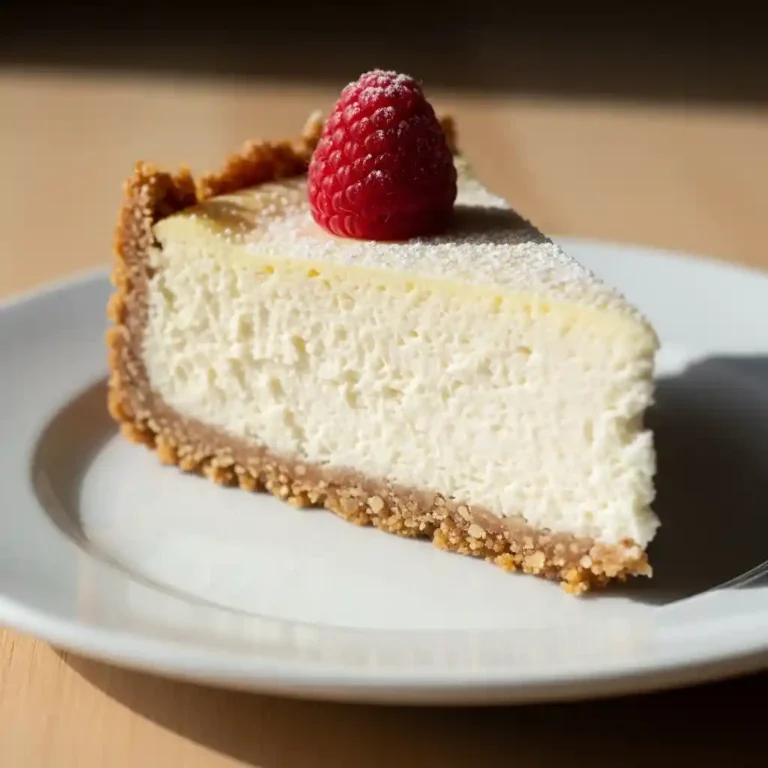 gluten free cheesecake with almond crust.
