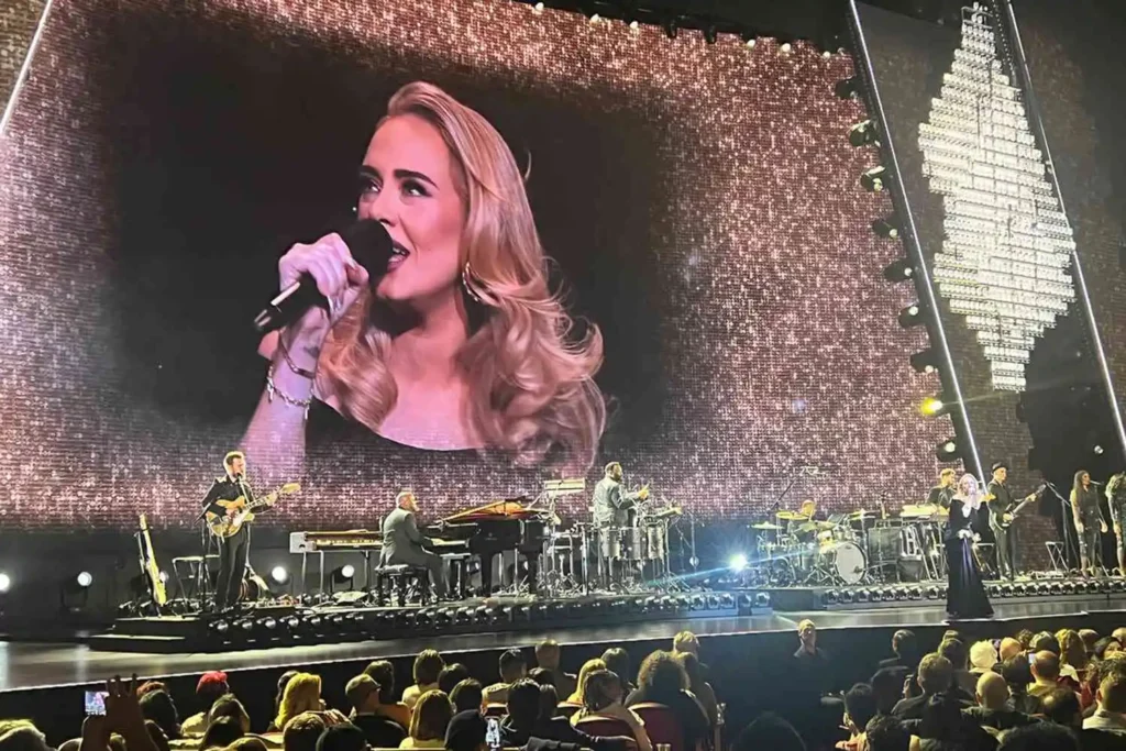 Adele weight loss before and after comparison showing her remarkable 100-pound transformation