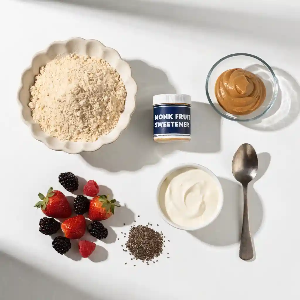 diabetic dessert recipes 2 Assortment of diabetic dessert recipes including chocolate mousse, berry parfait, and almond flour cookies on white marble